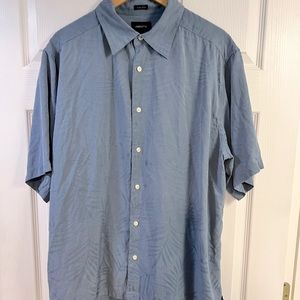 Claiborne 100% silk short sleeve shirt size XL